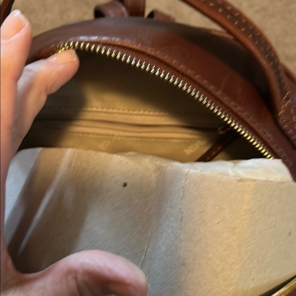 Brahmin Brown Backpack Leather Structured Design - image 4